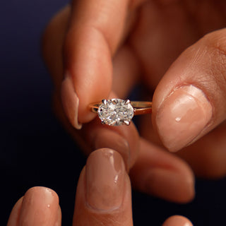 Emerald Pave Engagement Ring – 1 CT Lab Grown Diamond