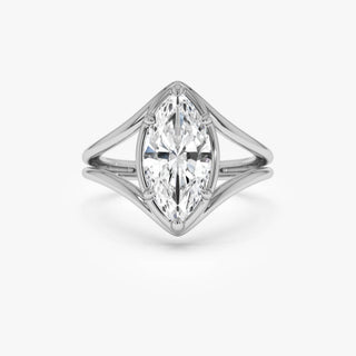 Emerald Pave Engagement Ring – 1 CT Lab Grown Diamond