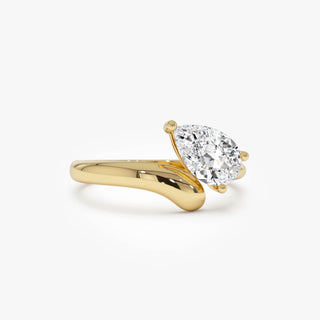 Emerald Pave Engagement Ring – 1 CT Lab Grown Diamond