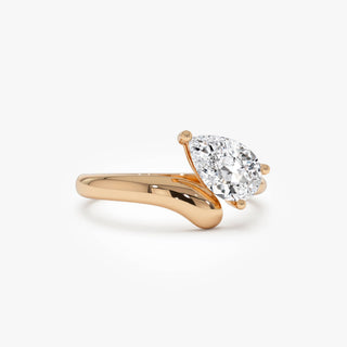 Emerald Pave Engagement Ring – 1 CT Lab Grown Diamond