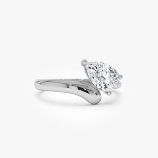Emerald Pave Engagement Ring – 1 CT Lab Grown Diamond