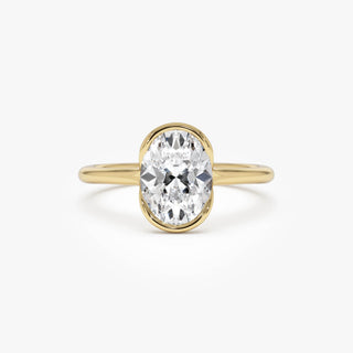 Emerald Pave Engagement Ring – 1 CT Lab Grown Diamond