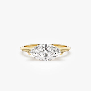 Emerald Pave Engagement Ring – 1 CT Lab Grown Diamond