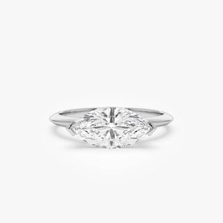 Emerald Pave Engagement Ring – 1 CT Lab Grown Diamond