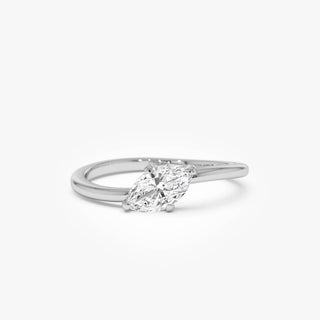 Emerald Pave Engagement Ring – 1 CT Lab Grown Diamond