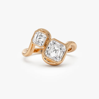 Emerald Pave Engagement Ring – 1 CT Lab Grown Diamond