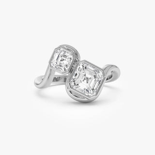 Emerald Pave Engagement Ring – 1 CT Lab Grown Diamond
