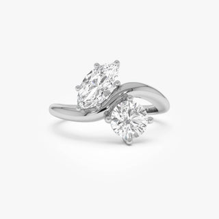 Emerald Pave Engagement Ring – 1 CT Lab Grown Diamond