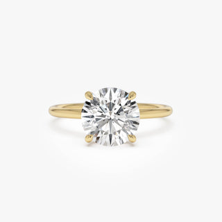 Emerald Pave Engagement Ring – 1 CT Lab Grown Diamond