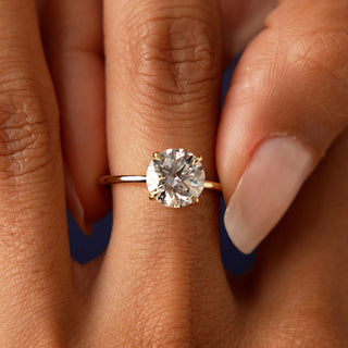 Emerald Pave Engagement Ring – 1 CT Lab Grown Diamond