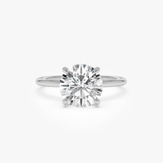 Emerald Pave Engagement Ring – 1 CT Lab Grown Diamond