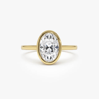 Emerald Pave Engagement Ring – 1 CT Lab Grown Diamond