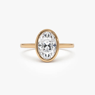 Emerald Pave Engagement Ring – 1 CT Lab Grown Diamond