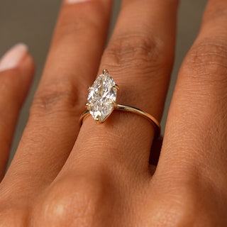 Emerald Pave Engagement Ring – 1 CT Lab Grown Diamond