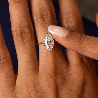 Emerald Pave Engagement Ring – 1 CT Lab Grown Diamond