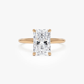Emerald Pave Engagement Ring – 1 CT Lab Grown Diamond