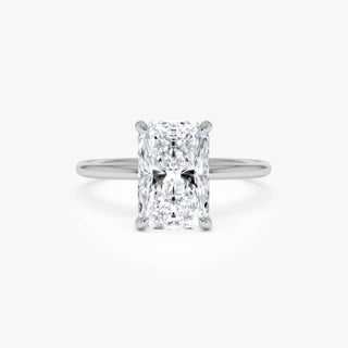 Emerald Pave Engagement Ring – 1 CT Lab Grown Diamond