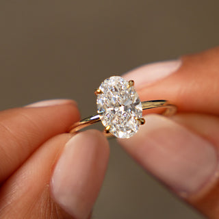 Emerald Pave Engagement Ring – 1 CT Lab Grown Diamond