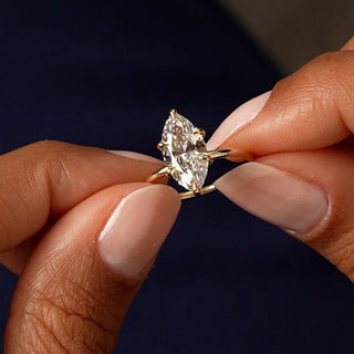 Emerald Pave Engagement Ring – 1 CT Lab Grown Diamond