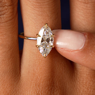 Emerald Pave Engagement Ring – 1 CT Lab Grown Diamond
