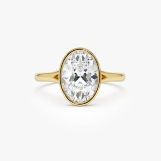 Emerald Pave Engagement Ring – 1 CT Lab Grown Diamond