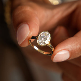 Emerald Pave Engagement Ring – 1 CT Lab Grown Diamond