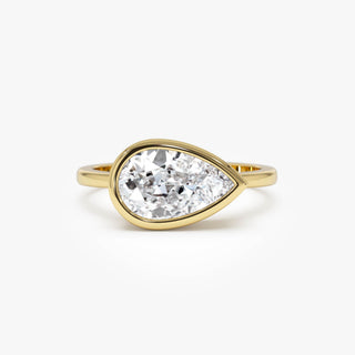 Emerald Pave Engagement Ring – 1 CT Lab Grown Diamond