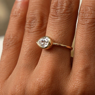 Emerald Pave Engagement Ring – 1 CT Lab Grown Diamond