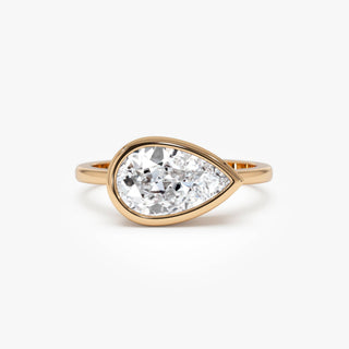 Emerald Pave Engagement Ring – 1 CT Lab Grown Diamond