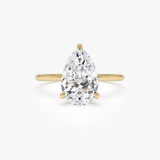 Emerald Pave Engagement Ring – 1 CT Lab Grown Diamond