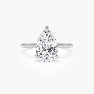 Emerald Pave Engagement Ring – 1 CT Lab Grown Diamond