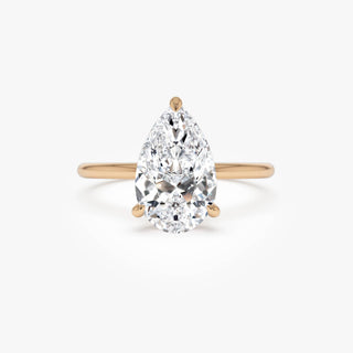 Emerald Pave Engagement Ring – 1 CT Lab Grown Diamond