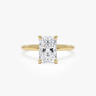 Emerald Pave Engagement Ring – 1 CT Lab Grown Diamond