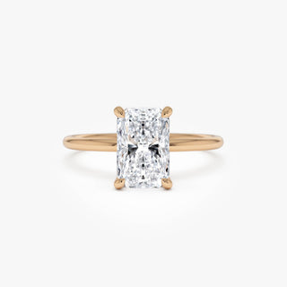 Emerald Pave Engagement Ring – 1 CT Lab Grown Diamond