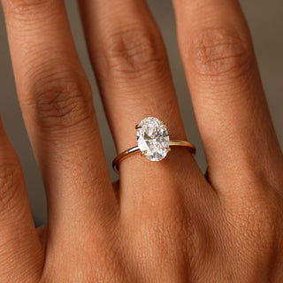 Emerald Pave Engagement Ring – 1 CT Lab Grown Diamond