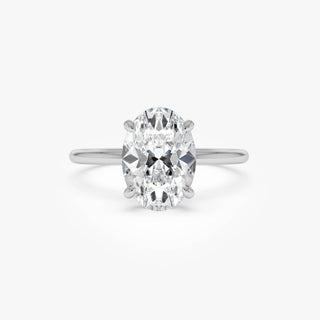 Emerald Pave Engagement Ring – 1 CT Lab Grown Diamond