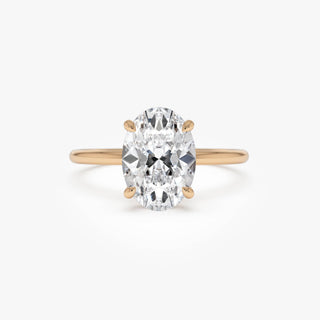 Emerald Pave Engagement Ring – 1 CT Lab Grown Diamond