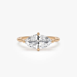 Emerald Pave Engagement Ring – 1 CT Lab Grown Diamond