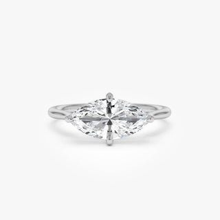 Emerald Pave Engagement Ring – 1 CT Lab Grown Diamond