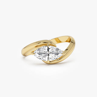 Emerald Pave Engagement Ring – 1 CT Lab Grown Diamond