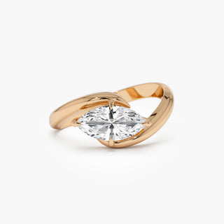 Emerald Pave Engagement Ring – 1 CT Lab Grown Diamond