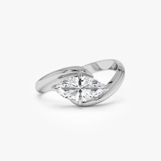 Emerald Pave Engagement Ring – 1 CT Lab Grown Diamond