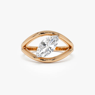 Emerald Pave Engagement Ring – 1 CT Lab Grown Diamond