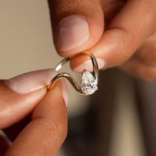 Emerald Pave Engagement Ring – 1 CT Lab Grown Diamond