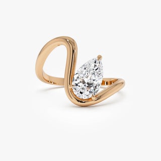 Emerald Pave Engagement Ring – 1 CT Lab Grown Diamond