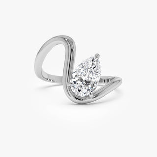Emerald Pave Engagement Ring – 1 CT Lab Grown Diamond