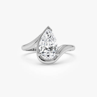 Emerald Pave Engagement Ring – 1 CT Lab Grown Diamond