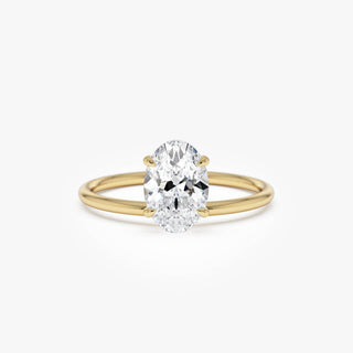 Emerald Pave Engagement Ring – 1 CT Lab Grown Diamond