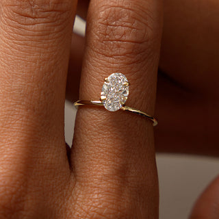 Emerald Pave Engagement Ring – 1 CT Lab Grown Diamond