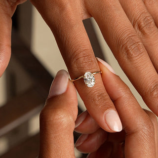 Emerald Pave Engagement Ring – 1 CT Lab Grown Diamond